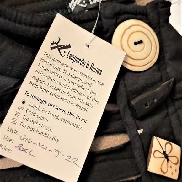 COTTON Fleece Jacket Blazer Coat 𝅺Beige Grey Bone Button JACKET- NEW - Picture 8 of 12